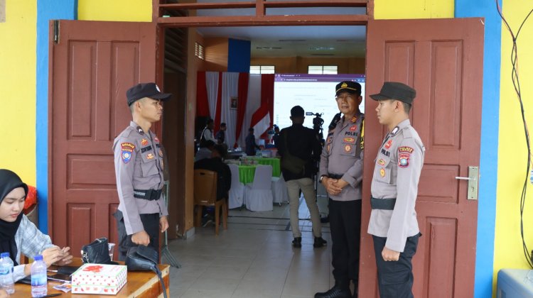 AKBP Apri Fajar Hermanto, S.I.K, Pimpin Langsung Pengamanan Sidang Pleno Rekapitulasi Pilkada Serentak 2024 Kabupaten Lingga.