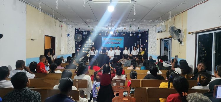 Personel Polsek Senayang Amankan Kegiatan Jemaat Gereja GPDI Menjelang Natal dan Tahun Baru 2025