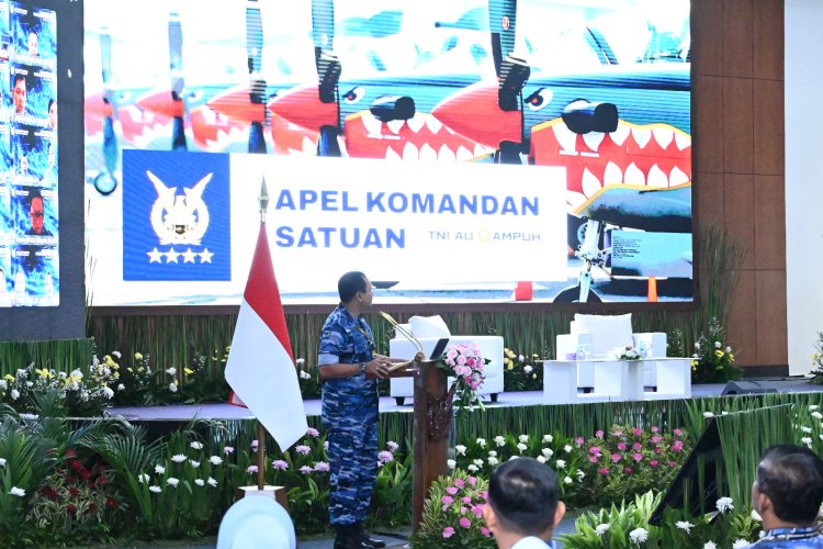 Danlanud RSA Natuna Hadiri Apel Komandan Satuan TNI AU 2024