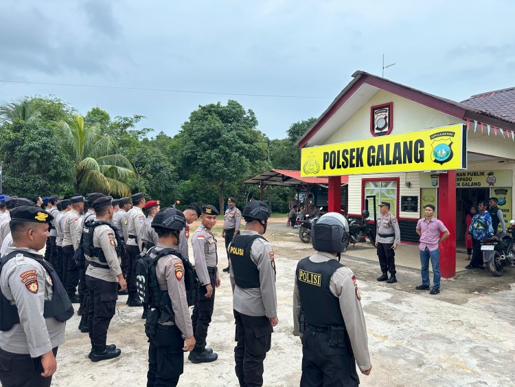 Polresta Barelang Gelar Apel Kesiapan Personil Antisipasi Permasalahan di Sembulang – Galang