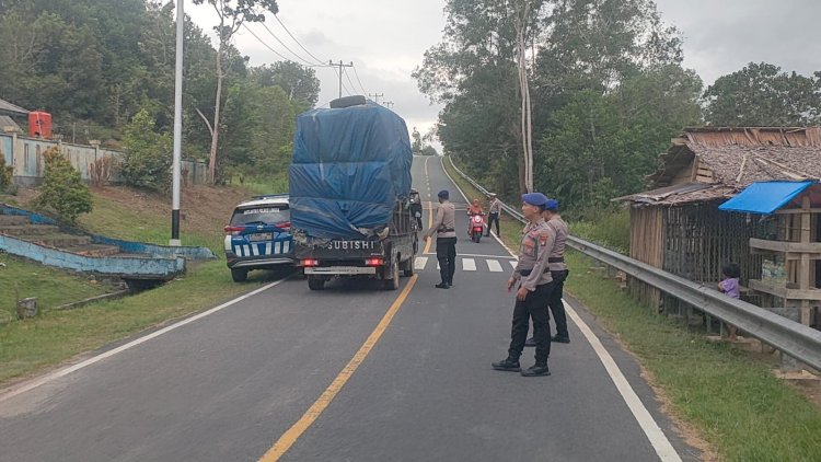 Polres Lingga Perketat Pengamanan dan Pemeriksaan di Pelabuhan Jagoh