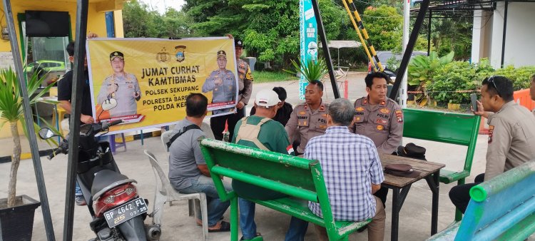 Jumat Curhat Kamtibmas PRESISI: Polsek Sekupang Tingkatkam Silaturahmi dan Keamanan Wilayah