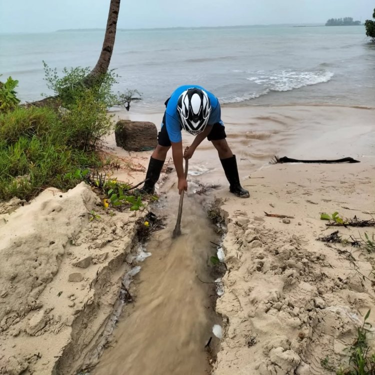 Danlanud RSA Natuna Pastikan Lingkungan Kerja Aman di Tengah Tantangan Cuaca Buruk