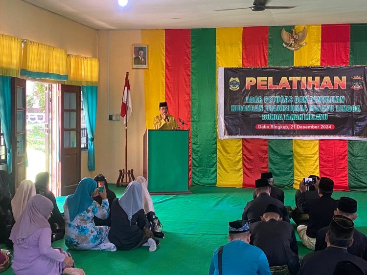 Bripka Dony Firmansyah Hadiri Pembukaan Pelatihan Adab Petugas dan Penyajian Hidangan Tradisional Melayu Lingga