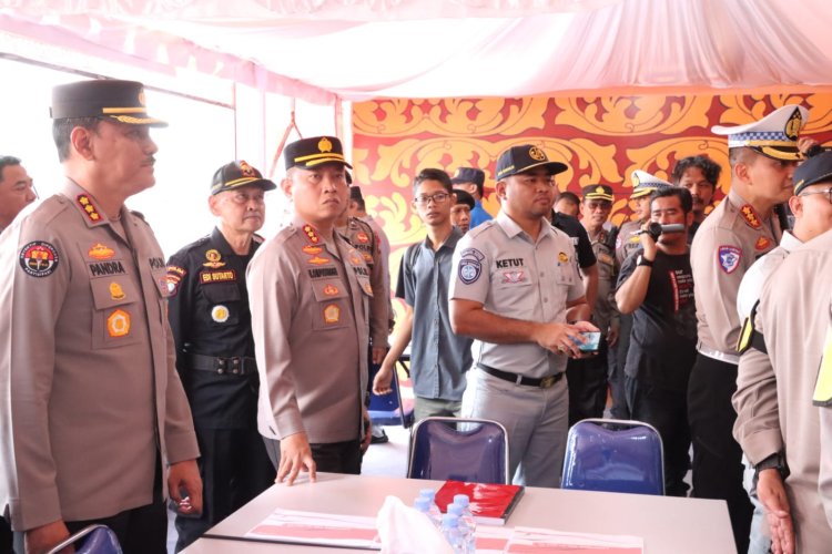 Kapolresta Barelang Dampingi Kapolda Kepri Tinjau Kesiapan Pos Terpadu Di Kota Batam