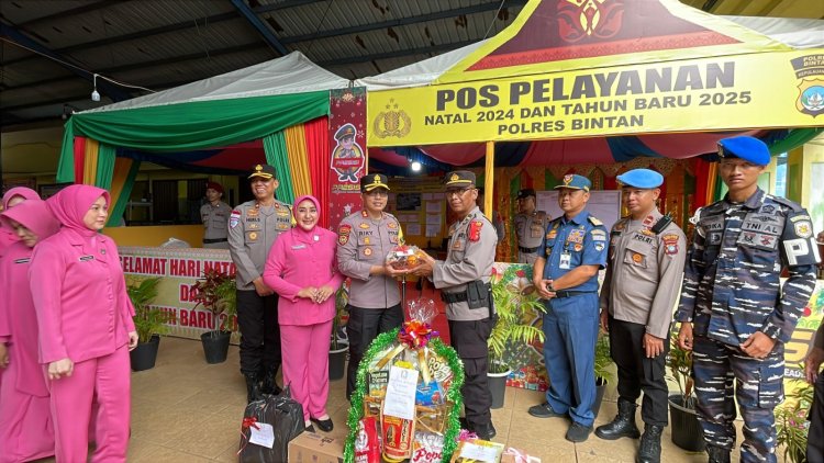 Semangati Suami, Bhayangkari Bintan Kunjungi Pos Operasi Lilin Seligi 2024