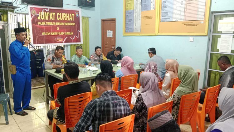 Masih dalam pengamanan natal, Polres Bintan tetap laksanakan program jumat curhat