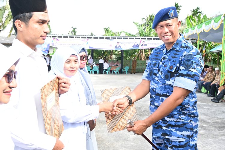 Danlanud RSA Natuna Dukung Kerukunan dalam Upacara Hari Amal Bhakti Kementerian Agama RI ke-79