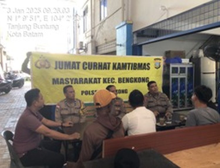 KEGIATAN JUMAT CURHAT KAMTIBMAS POLRESTA BARELANG BERSAMA WARGA KEC. BENGKONG