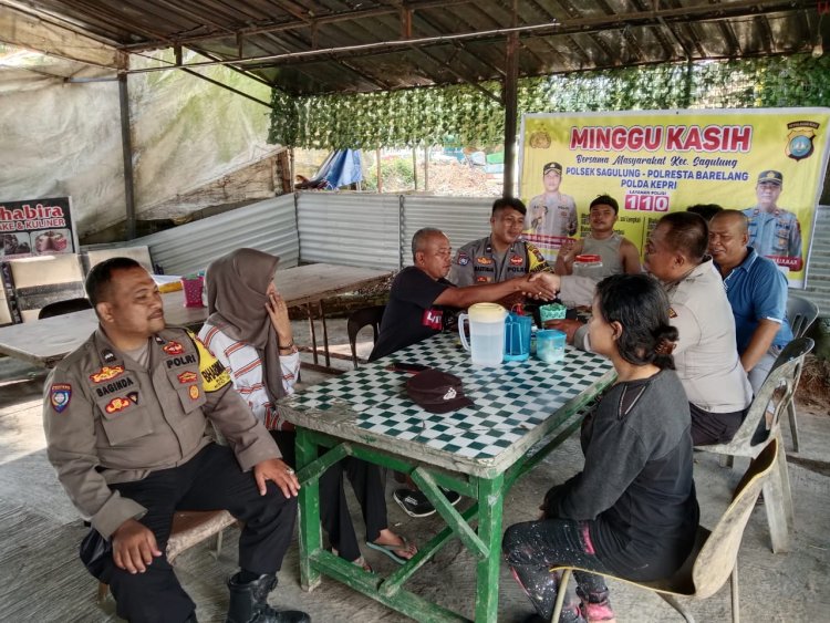 Polsek Sagulung Laksanakan Kegiatan Minggu Kasih Bersama Warga Buana Impian