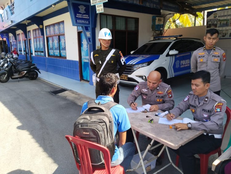 Polres Karimun Laksanakan Penegakan Hukum/Penilangan Bersama Instansi Terkait Dalam Rangka Operasi Lintas Sektoral