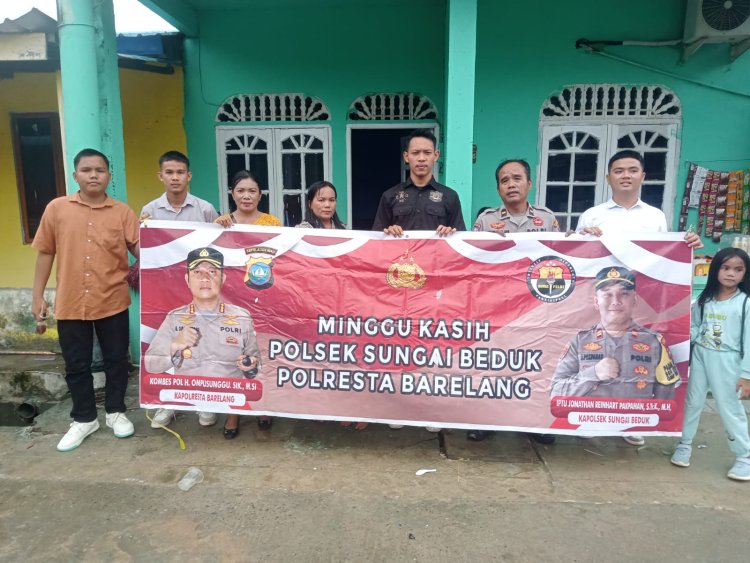 Polsek Sungai Beduk Gelar Minggu Kasih untuk Jalin Silaturahmi dengan Warga