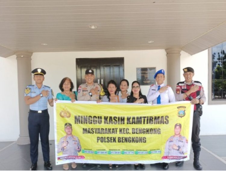 Kegiatan Minggu Kasih Kamtibmas oleh Polsek Bengkong di Gereja GKPI Sarmen Raya, Tanjung Buntung, Kota Batam