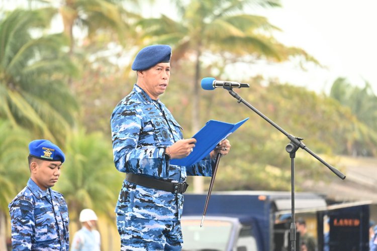 Panglima TNI Tekankan Soliditas dan Sinergi dalam Amanatnya di Lanud Raden Sadjad Natuna