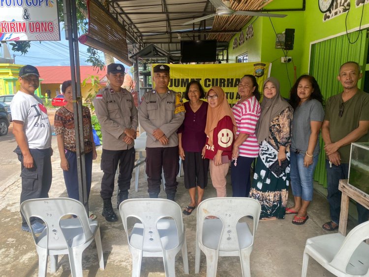 Kegiatan Jumat curhat Polsek batu ampar Polresta Barelang bersama warga Batu Merah Batu Ampar