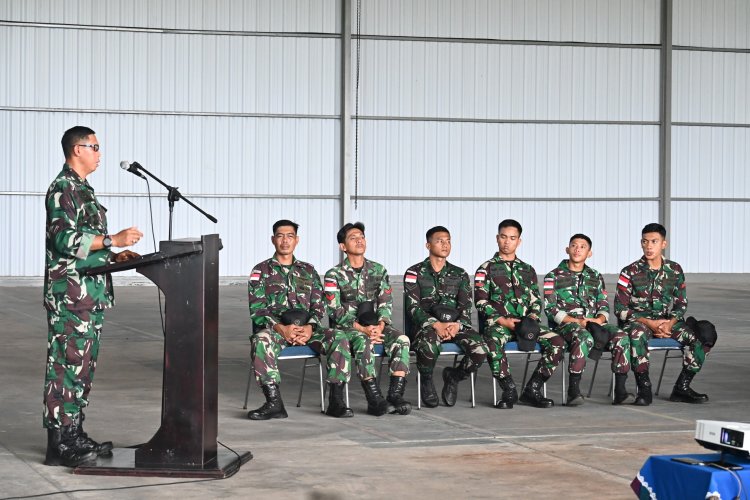 Komandan Lanud Raden Sadjad Tinjau Ground School Latihan Survival Dasar Punai Sakti-25 TA 2025