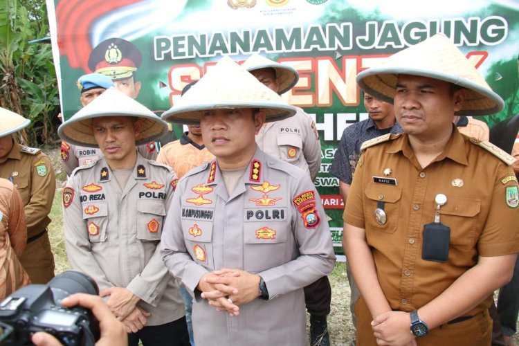 Polresta Barelang gelar Penanaman Jagung serentak Satu juta Hektar, Dukung Swasembada Pangan Tahun 2025