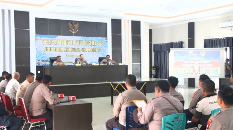 AKBP Apri Fajar Hermanto Pimpin Sosialisasi DIPA TA 2025 dan  Penandatanganan Pakta Integritas TA 2025