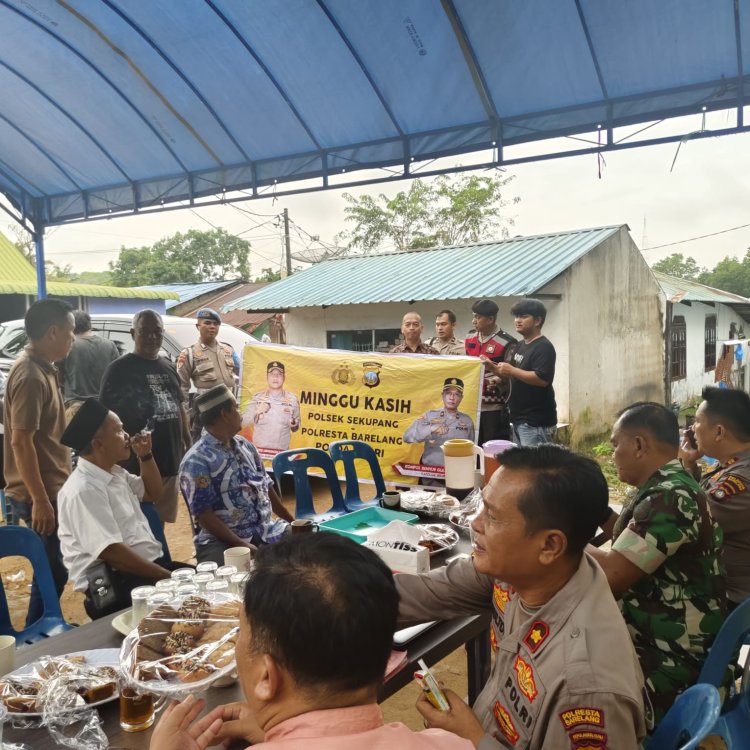 Polsek Sekupang Gelar Minggu Kasih Kamtibmas di Kampung Dangas