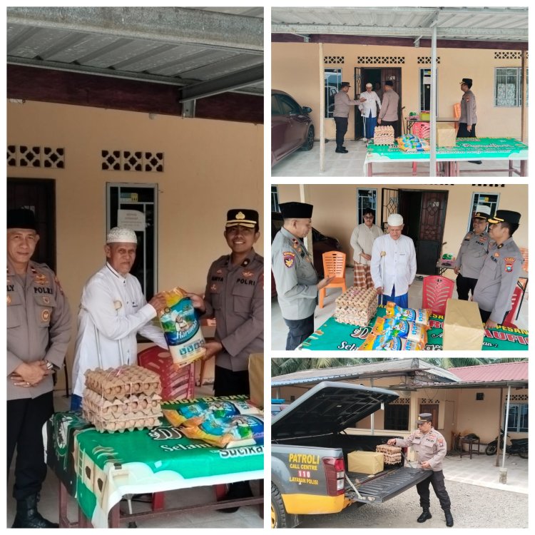 Polres Karimun Gelar Bakti Sosial Jumat Berkah di Panti Asuhan Baiturahmah