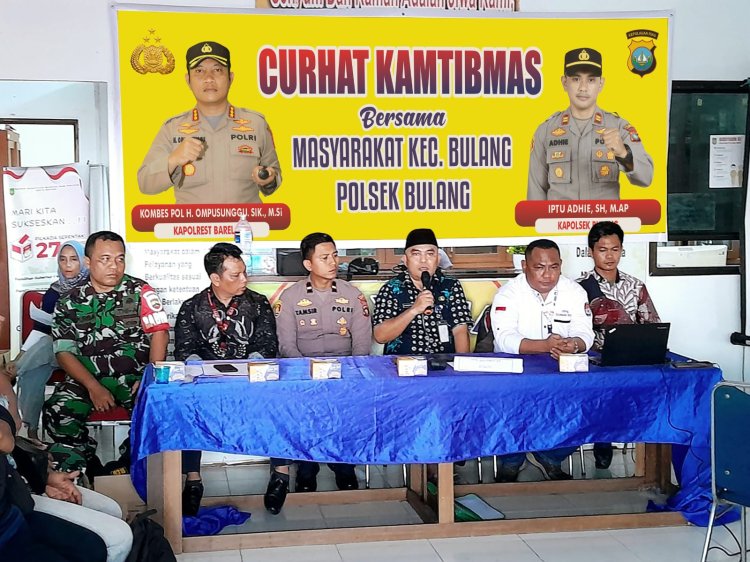 Polsek Bulang  Serap Aspirasi Warga Melalui Jumat Curhat