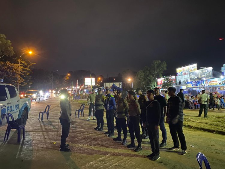 Polresta Barelang dan Polsek Sekupang Kawal Khidmat Tabligh Akbar Isra Miraj di Lapangan Victoria