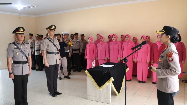 Kapolres Bintan Pimpin Serah Terima Jabatan Kabag SDM Polres Bintan