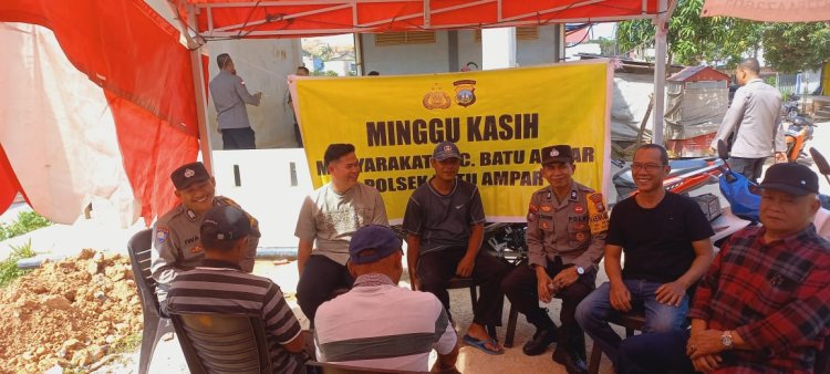 Polsek Batu Ampar Gelar Minggu Kasih, Jalin Silaturahmi dengan Warga Tanjung Sengkuang