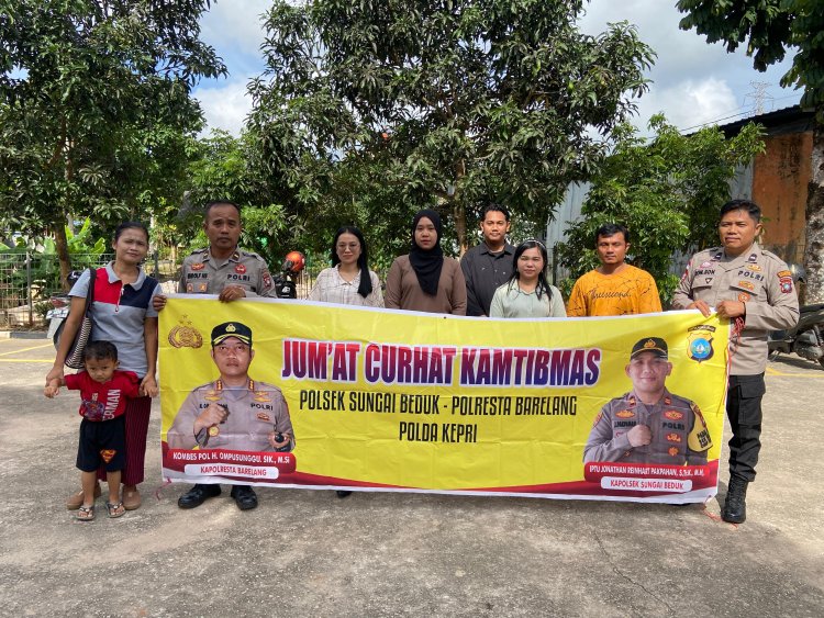 Polsek Sungai Beduk Rutin laksanakan Jumat Curhat Kamtibmas Tampung Aspirasi Masyarakat