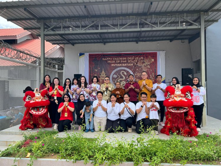 Meriah dan Penuh Makna, Perayaan Imlek di Rutan Batam Hadirkan Barongsai untuk Warga Binaan