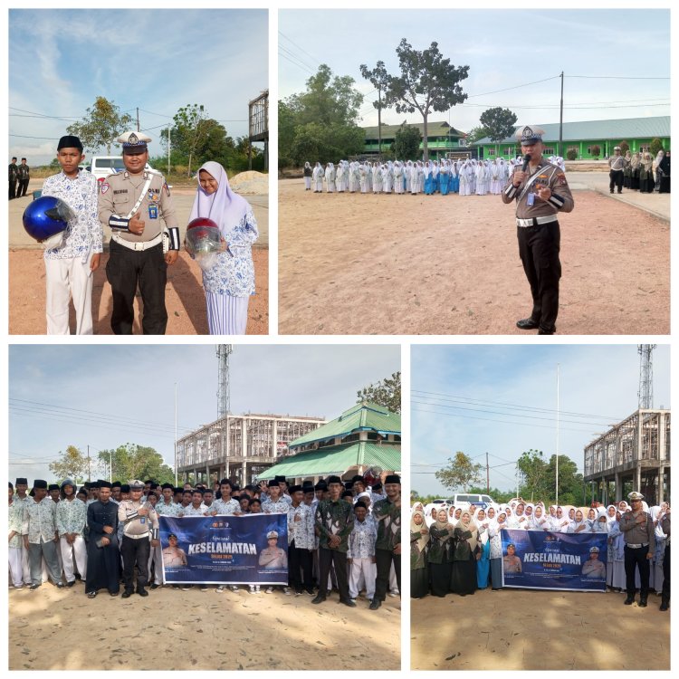 Police Go to School, Satlantas Polresta Barelang Beri Himbauan Kamseltibcar Lantas kepada Santri Pondok Pesantren Darul Falah