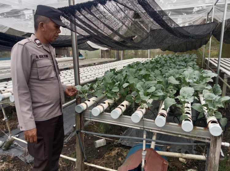 Polsek Tebing Dukung Program Ketahanan Pangan Nasional di Kelurahan Harjosari