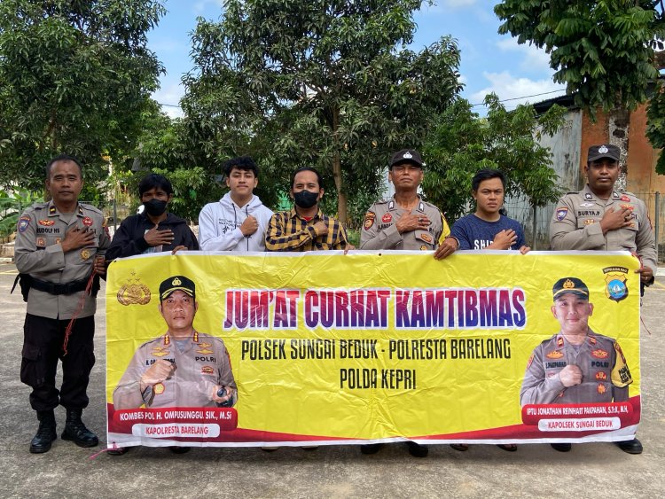 Polsek Sungai Beduk Gelar Program Jumat Curhat Kamtibmas, Serap Aspirasi Warga untuk Sitkamtibmas Kondusif