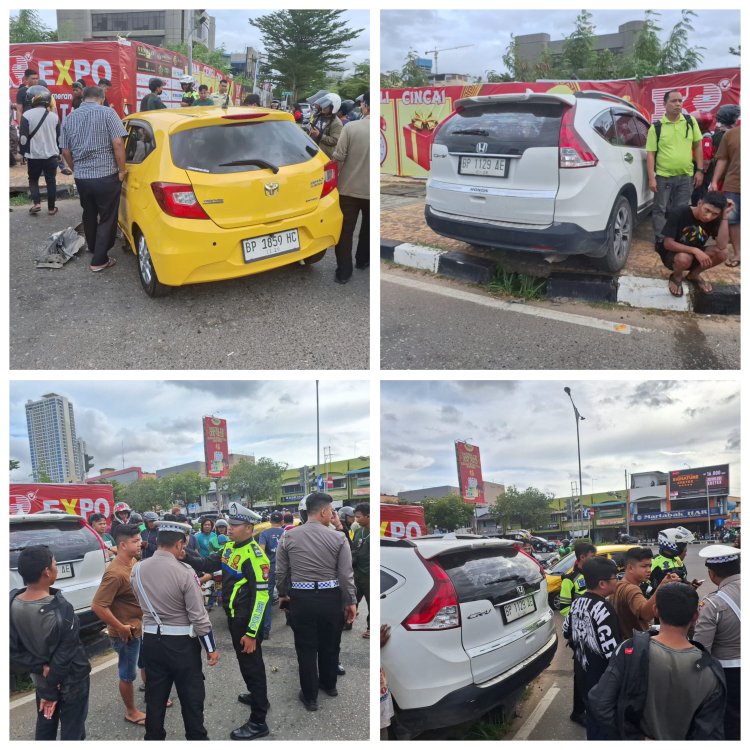 Kecelakaan di Simpang Martabak Har Nagoya, Mobil Lawan Arus Terobos Lampu Merah