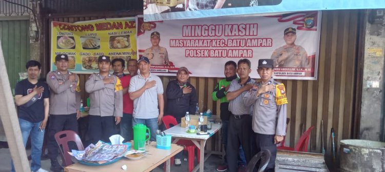 Polsek Batu Ampar Gelar Minggu Kasih, Warga Kampung Seraya Sampaikan Aspirasi