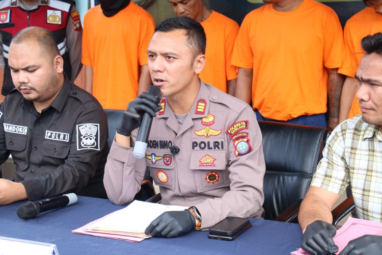 Polsek Batu Aji Gelar Konferensi Pers Ungkap Jaringan Curanmor di Batam, 6 Pelaku Berhasil Diamankan