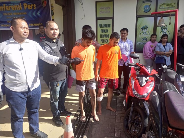 Polsek Bengkong Amankan Dua Pelaku Curanmor, 18 Sepeda Motor Jadi Barang Bukti