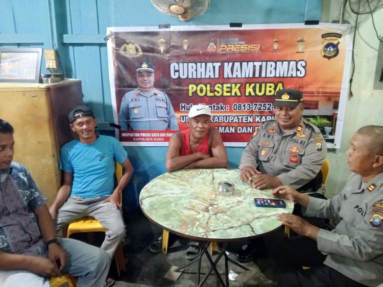 POLSEK KUBA GELAR JUMAT CURHAT, AJAK MASYARAKAT CEGAH KARHUTLA