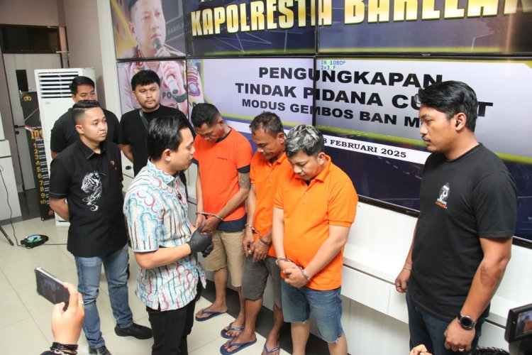 Komplotan Pencuri Modus Gembos Ban Lintas Provinsi Dibekuk Polresta Barelang, Uang Curian Rp 200 Juta Dipakai Judi Online