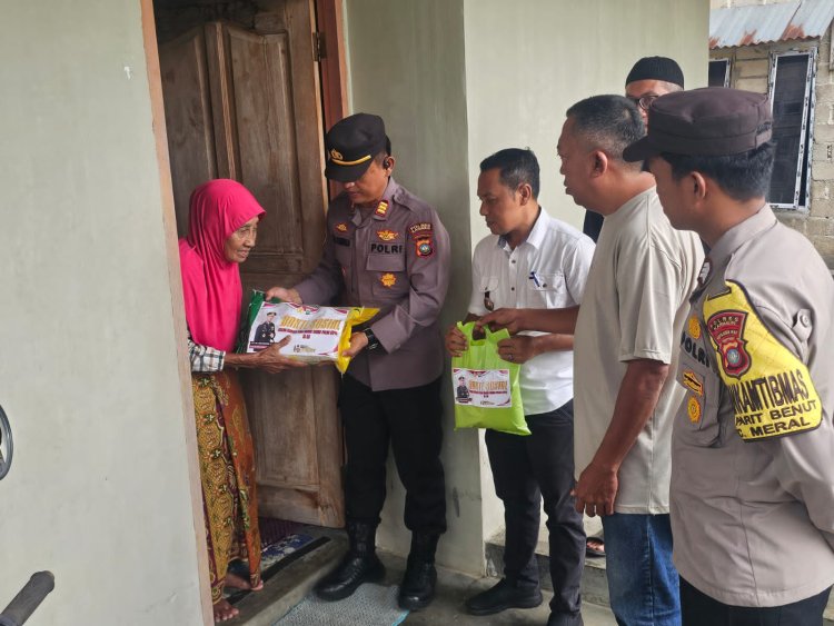 Polsek Meral Gelar Bakti Sosial dalam Rangka HUT Polda Kepri ke-20