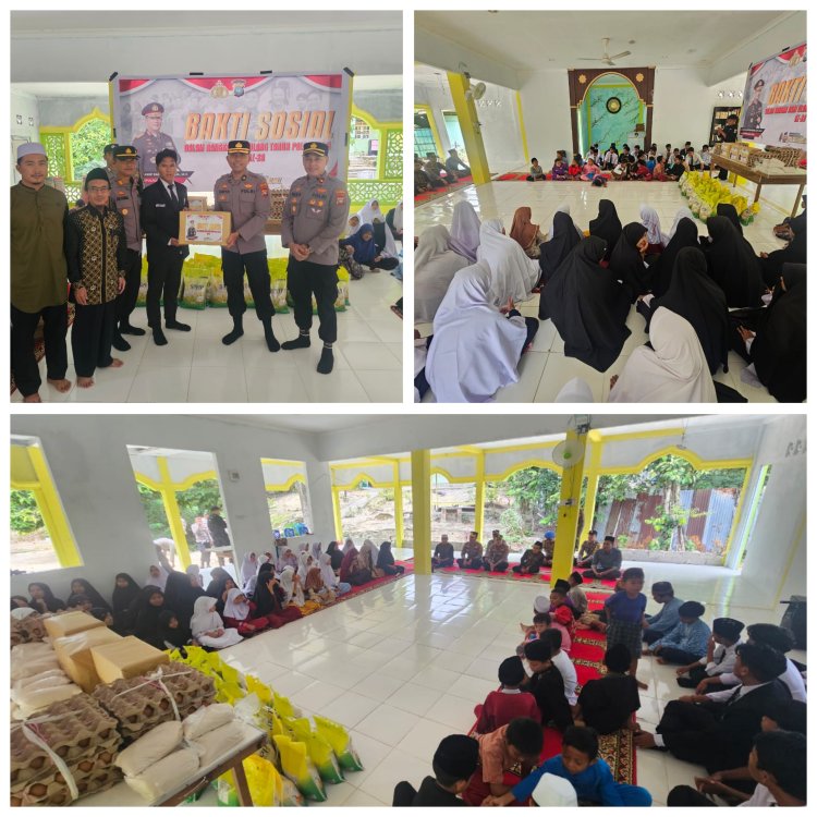 Polres Karimun Gelar Bakti Sosial di Yayasan Hidayatullah Sambut HUT Polda Kepri ke-20