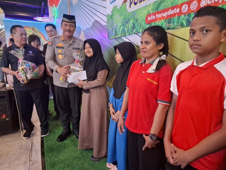 Polda Kepri Gelar Silaturahmi dan Berbagi Kasih Bersama Anak Panti Asuhan di City Garden Pollux Mall Batam Center